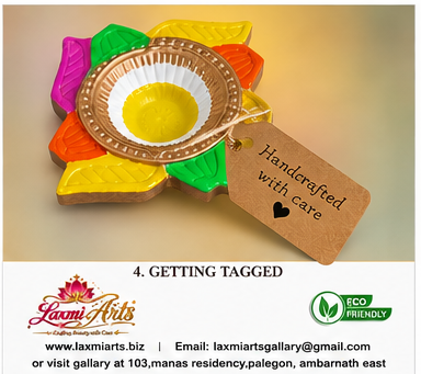 FULLY PAINTED DECORATIVE DIYA – 4 × 4 INCHES